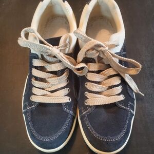 Simple Navy and Cream Sneakers